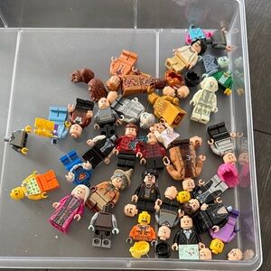 LEGO Minifigure Collection with Vibrant Colors